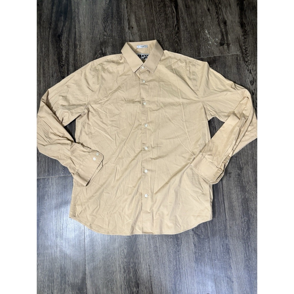 Express Fitted Men's L 16-16.5 Long Sleeve Dress Shirt